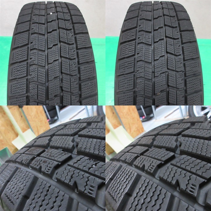 C-HR 215/60R17 冬用2021年バリ山スタッドレス 80%-90%山 グッドイヤー ICENAVI7 4本 5穴PCD114.3 7J +48 オデッセイ エスティマ 中古新潟_画像10