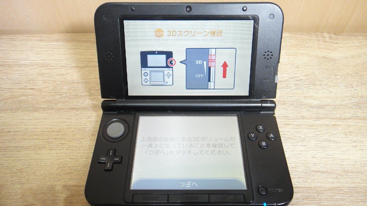 【中古】Nintendo 任天堂 NINTENDO 3DSLL レッドxブラック 本体 モンスターハンター３Gソフト付き_画像8