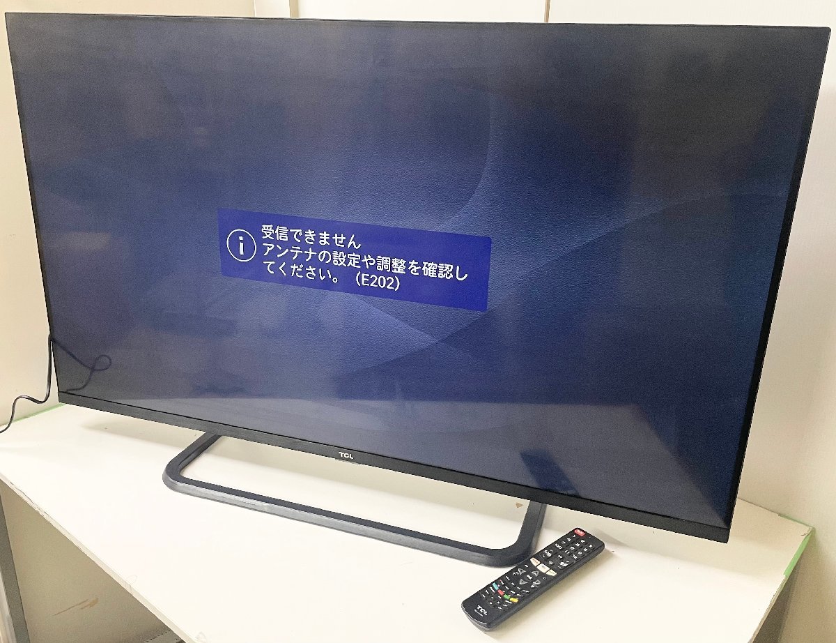【中古】TCL　液晶カラーテレビ　50P8S　リモコン付き　動作未確認〈電源コードなし〉