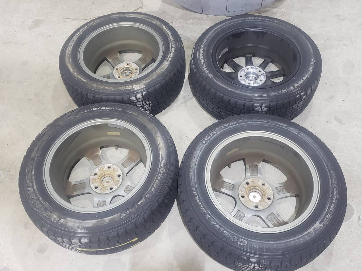 Q5584 現状渡し☆売切☆グッドイヤー 215/60R16 16×6.5J 1本 16×7JJ 3本 タイヤホイールセット 5穴 4本セット_画像7