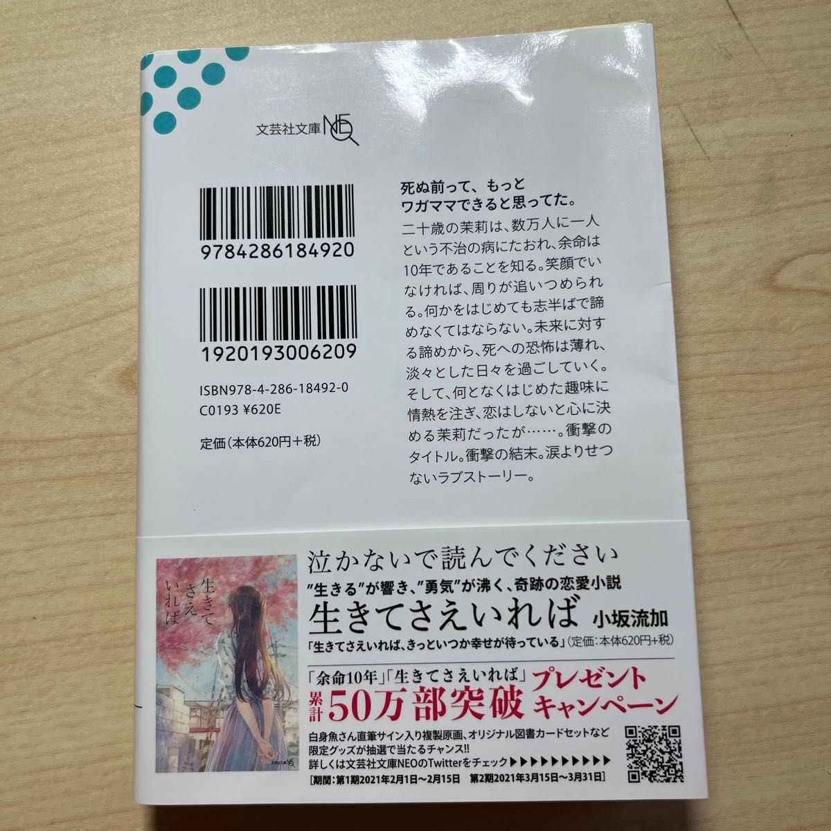 余命１０年 （文芸社文庫ＮＥＯ　こ５－１） 小坂流加／著