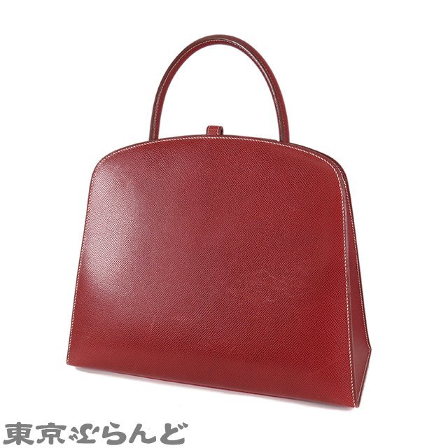 101706000 エルメス HERMES ダルヴィ MM □E刻印 ルージュアッシュ シルバー金具 リセ ハンドバッグ レディース_画像2