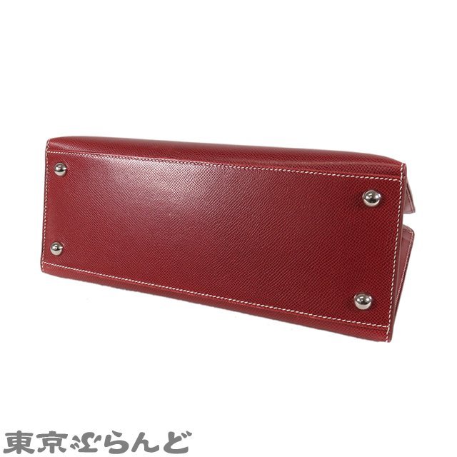 101706000 エルメス HERMES ダルヴィ MM □E刻印 ルージュアッシュ シルバー金具 リセ ハンドバッグ レディース_画像3