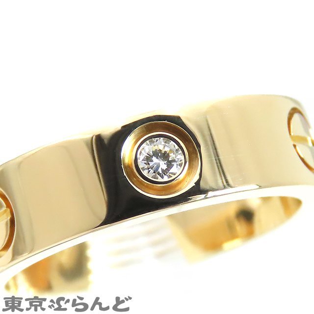 101704856 カルティエ CARTIER ラブリング 3PD B4032456 B4032400 K18YG ダイヤモンド #56 16号相当 指輪 ユニセックス メーカー仕上済_画像2