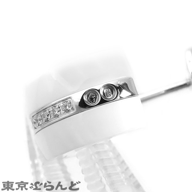 101688831 シャネル CHANEL ウルトラコレクション ピアス ホワイトセラミック K18WG ダイヤモンド ピアス レディース 仕上済_画像7