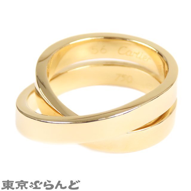 101704858 カルティエ CARTIER パリ リング イエローゴールド K18YG 16号相当 750 #56 指輪 レディース 仕上済_画像2