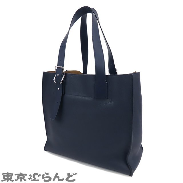 101712449 ロエベ LOEWE バックル トートバッグ B692L09X01 ネイビー カーフ ショルダーバッグ メンズ