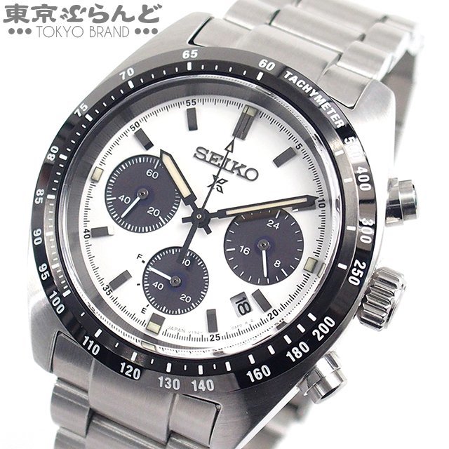 101708826 1円 セイコー SEIKO プロスペックス スピードタイマー SBDL085 V192-0AF0 SS クロノグラフ パンダ 腕時計 メンズ ソーラー_画像1