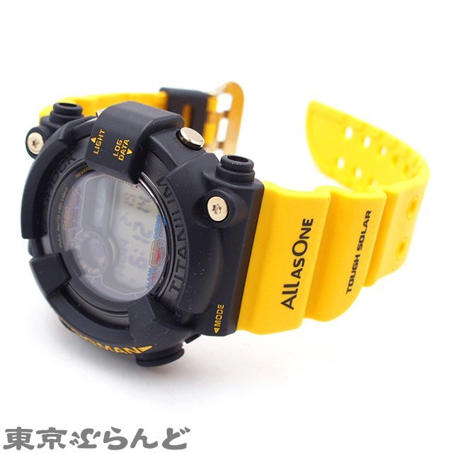 101711026 1円 カシオ CASIO フロッグマン GW-8200K-9JR ブラック イエロー 樹脂系 チタン イルカ クジラ 腕時計 メンズ ソーラー 未使用_画像2