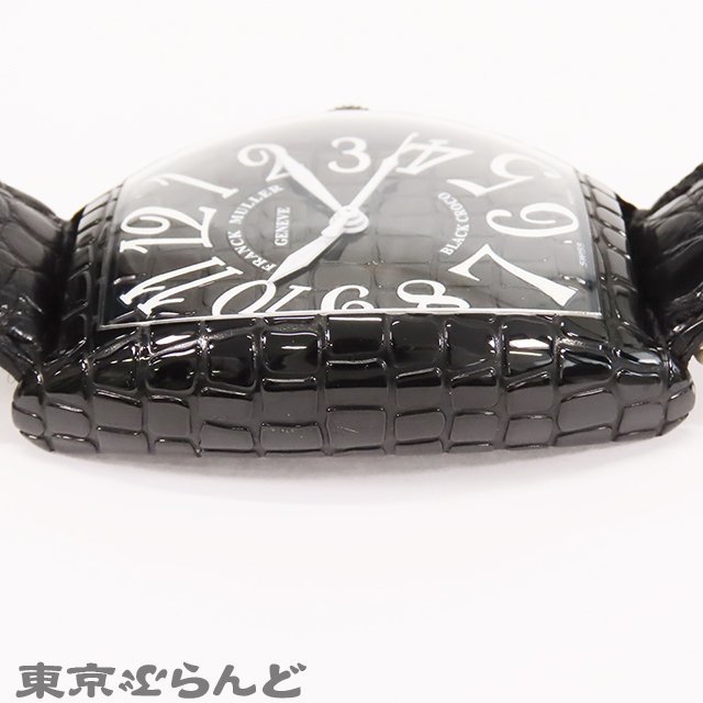 101713408 1円 フランクミュラー トノーカーベックス ブラッククロコ 8880 SC BLK CRO ブラック SS クロコダイル PVD 腕時計 メンズ 自動巻_画像7