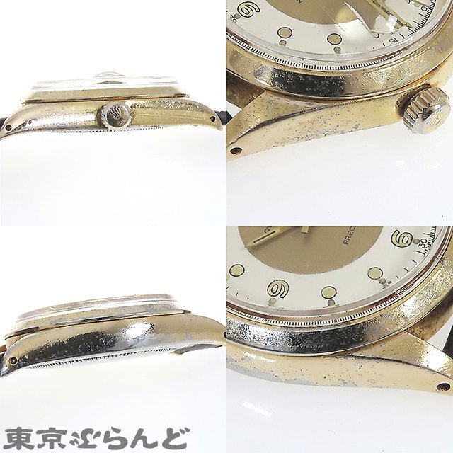 101715414 1円 ロレックス オイスターデイト プレシジョン 6694 24番台 cal.1225 SS ヴィンテージ 腕時計 メンズ 手巻式 リダン文字盤_画像6