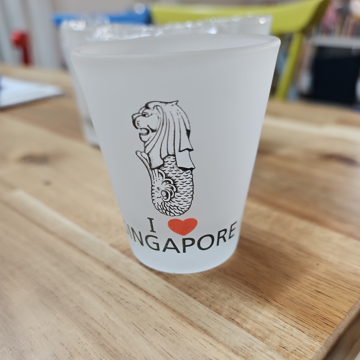 シンガポールのお土産　　ショットグラス　冷酒カップ　４点セット　　ミニタンブラー_画像4