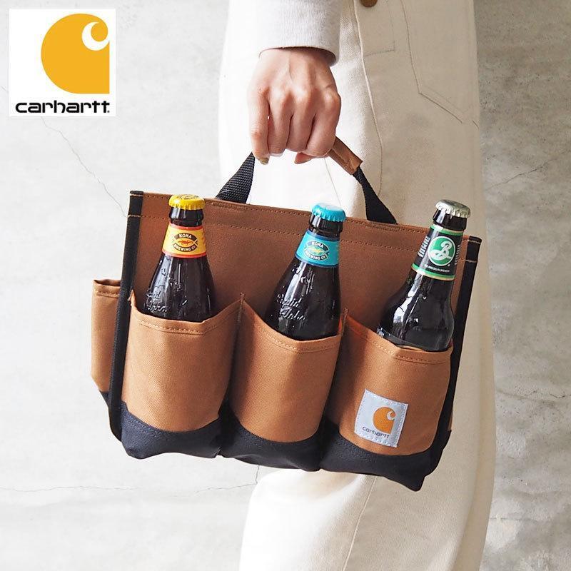 新品 送料無料 Carhartt カーハート ボトル ケース ビール ドリンク ホルダー 6パックキャディ キャンプドリンク バッグ 6PACKCADDY 瓶 缶_画像1