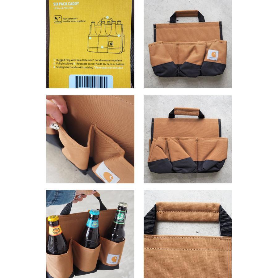 新品 送料無料 Carhartt カーハート ボトル ケース ビール ドリンク ホルダー 6パックキャディ キャンプドリンク バッグ 6PACKCADDY 瓶 缶_画像4