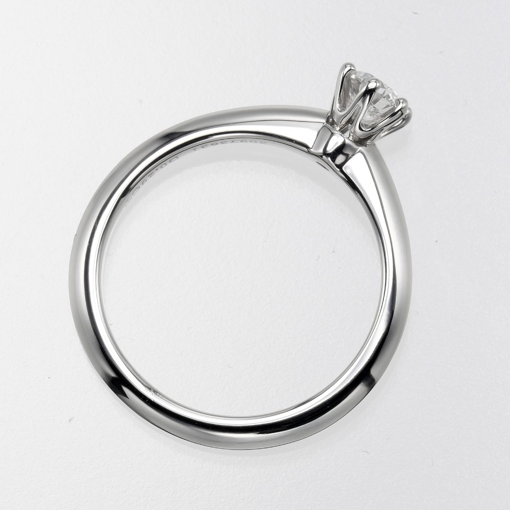 ... TIFFANY&Co. ... 10 номер    кольцо    кольцо   0.29ct VVS2/E/3EX Pt950 платиновый   алмаз   около 4.17g【I112223098】 подержанный товар 