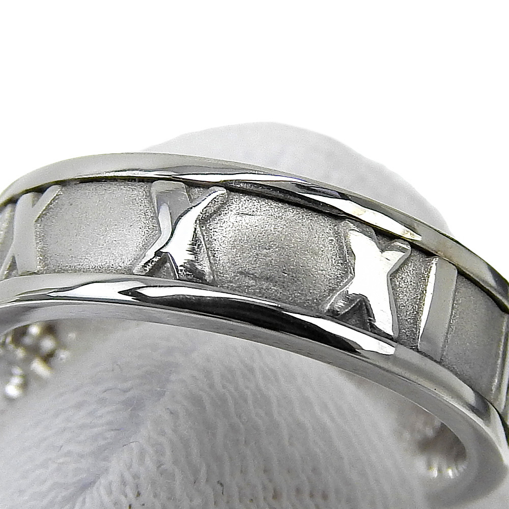 TIFFANY&Co. Tiffany a tiger sling * ring K18WG× diamond 12.5 number approximately 7.3g lady's [I222323003] used 