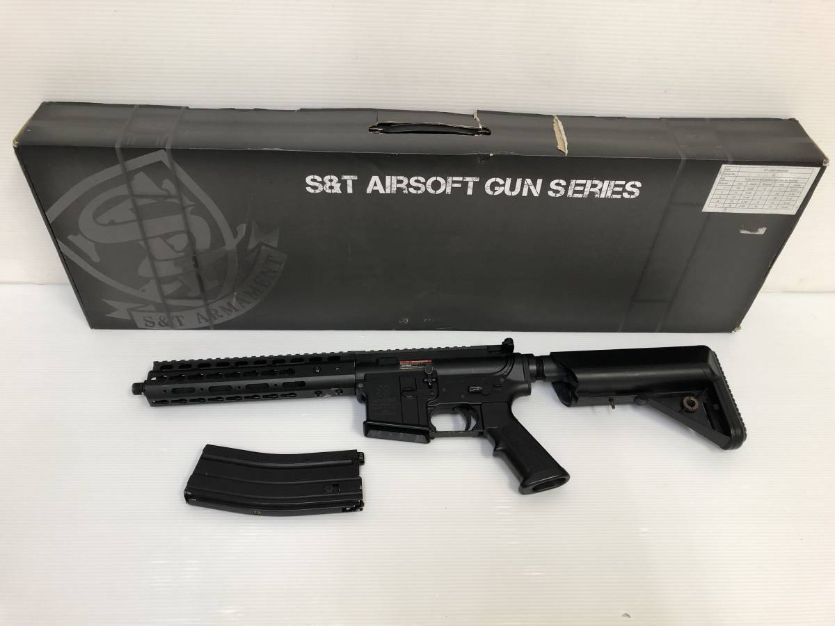 【海外製】 S＆T M4 NOVESKE NSR ガスガン 18歳以上 ジャンク品 sygan062861_画像1