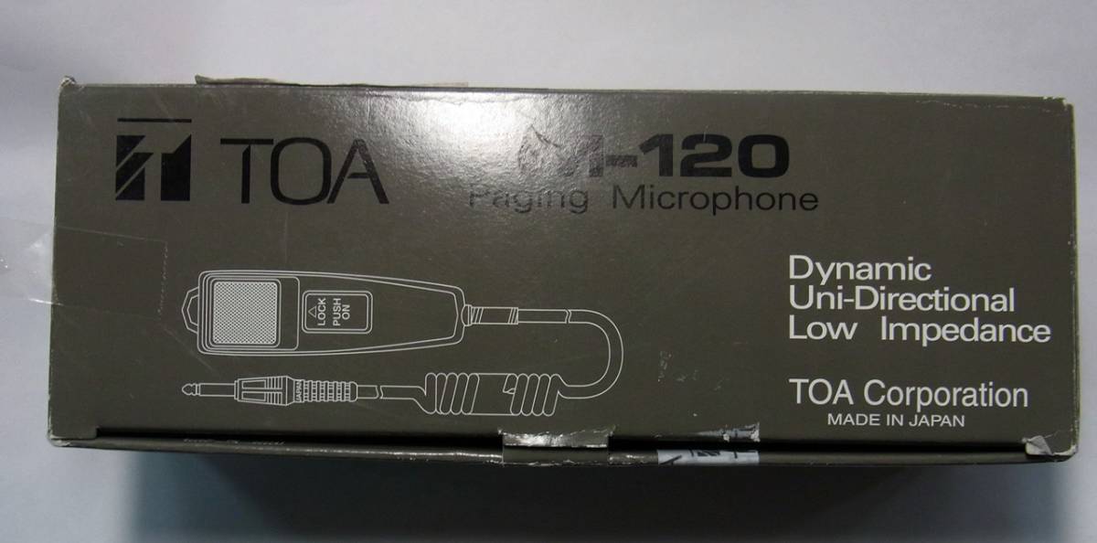 YIo2-52 TOA microphone (.. guide broadcast for ) PM-120