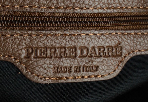 イタリア製 PIERRE DARRE レザー トートバッグ メンズ レディース 牛革 バック アメカジ 中古 古着 鞄 皮 ITALY ビジネス おしゃれ_画像4