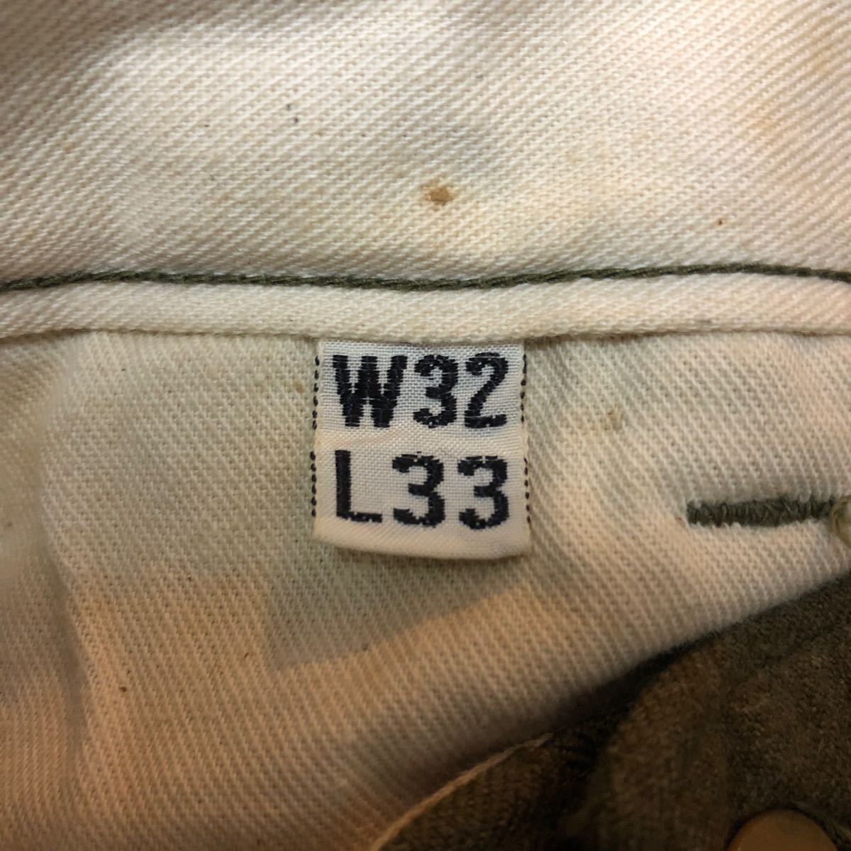 貴重 40s USMC 米軍実物 FIELD TROUSERS WOOL 米軍実物 M-43 ウール トラウザーズ パンツ 30s スラックス ミリタリー 大戦 WW2 76cm_画像9