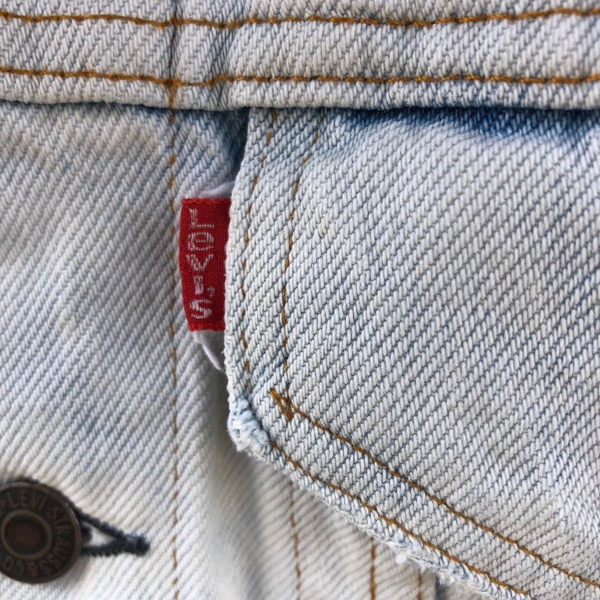 USA製 80s Levi's 70506 アメリカ リーバイス ブルー デニム トラッカー ジャケット Gジャン ヴィンテージ 90s 小さいサイズ 36-38_画像4