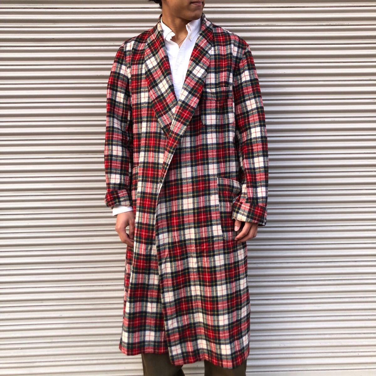 70s PENDLETON USA製 チェック ガウン コート usa vintage ペン 70s PENDLETON USA製 チェック ガウン コート usa vintage ペン
