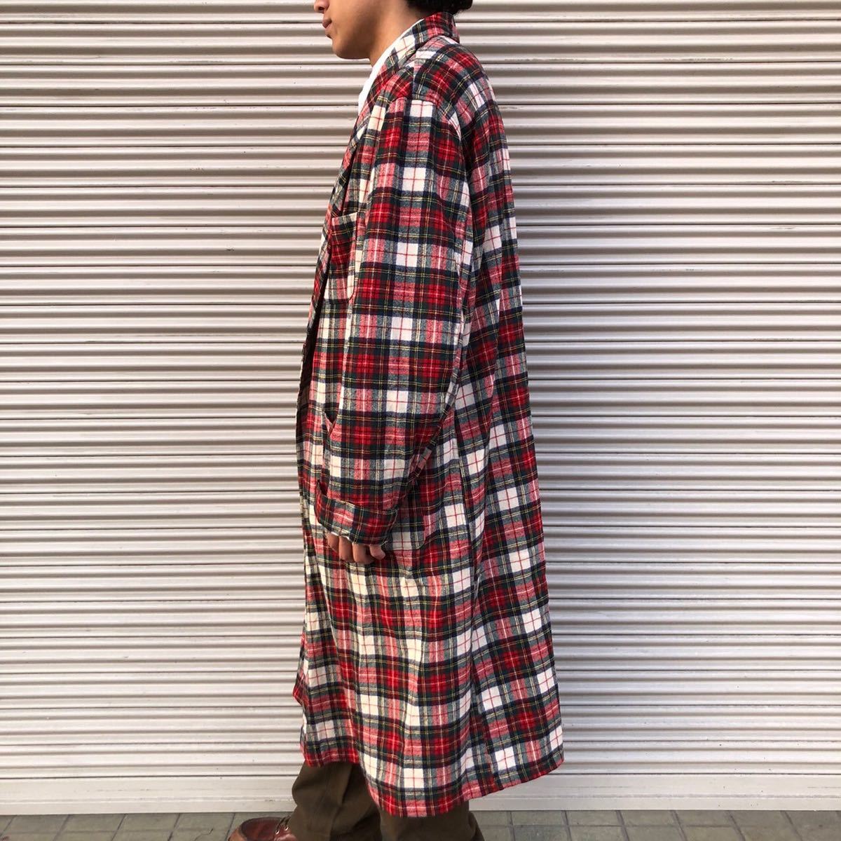 70s PENDLETON USA製 チェック ガウン コート usa vintage ペン 70s PENDLETON USA製 チェック ガウン コート usa vintage ペン