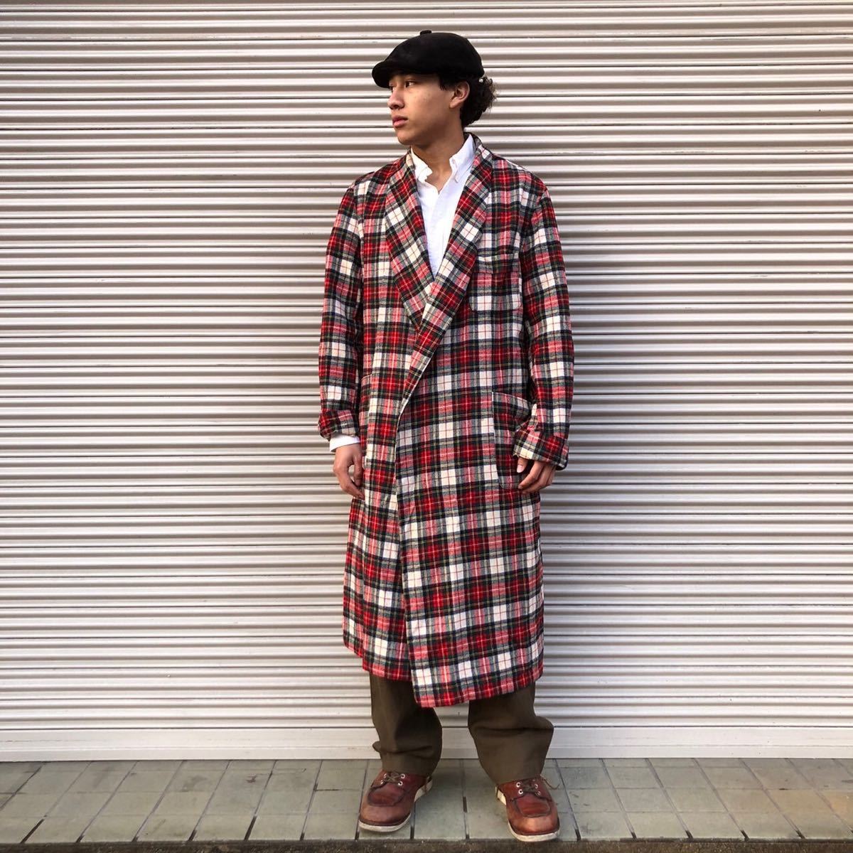 70s PENDLETON USA製 チェック ガウン コート usa vintage ペン 70s PENDLETON USA製 チェック ガウン コート usa vintage ペン