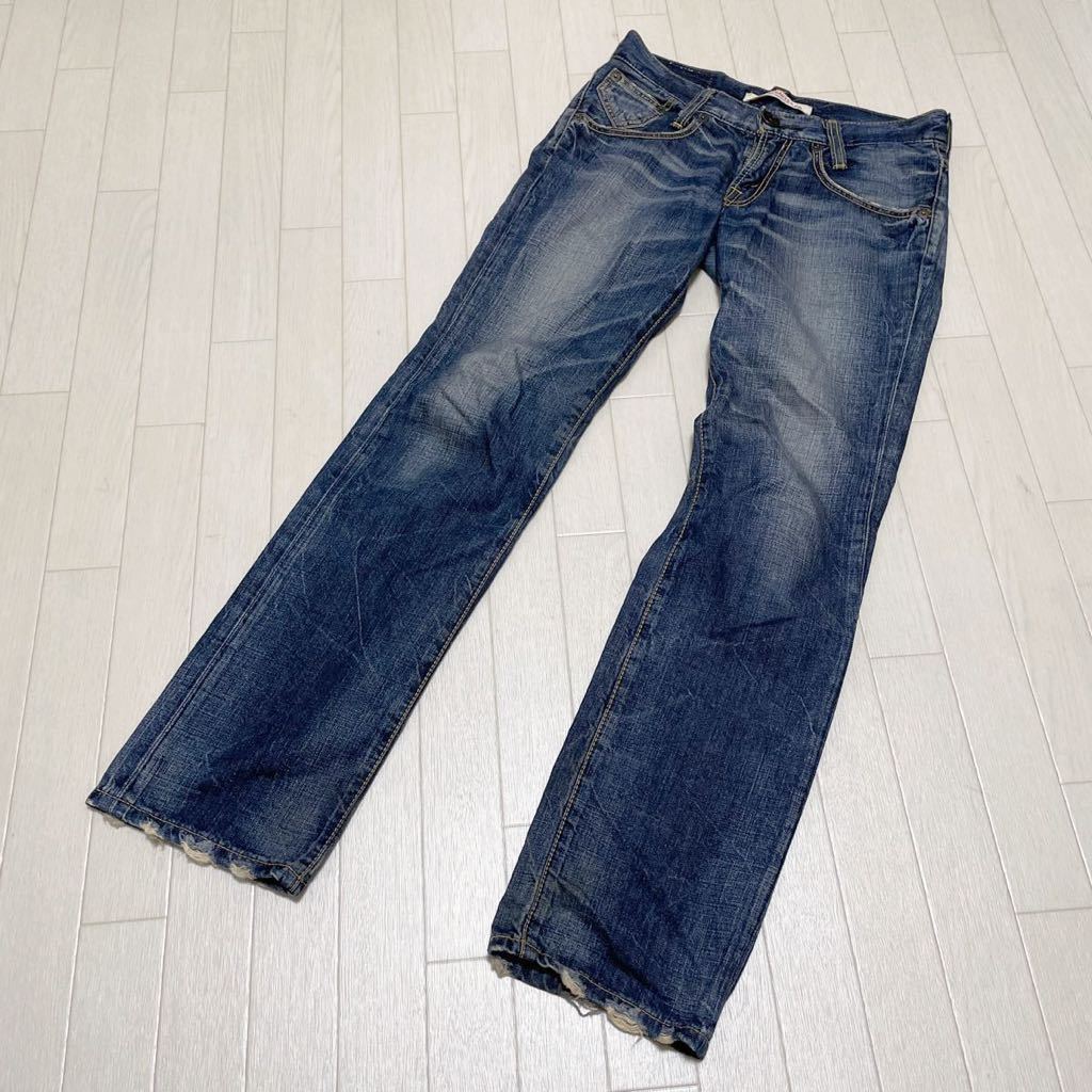 和85★ Levi's リーバイス デニムパンツ ジーンズ 日本製 ボトムス RE503-0001 28 レディース ブルー_画像1