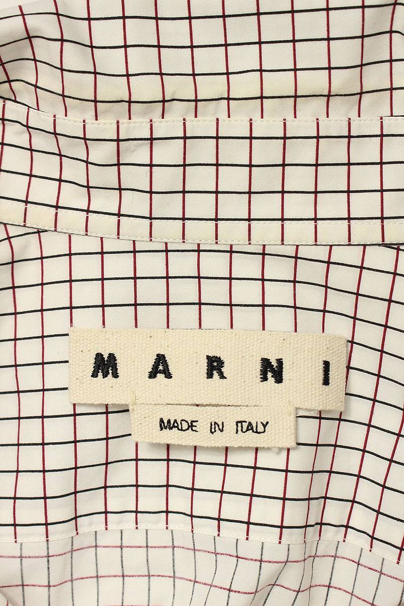  Marni MARNI M05DL0079 размер :44 проверка рубашка с длинным рукавом б/у BS99