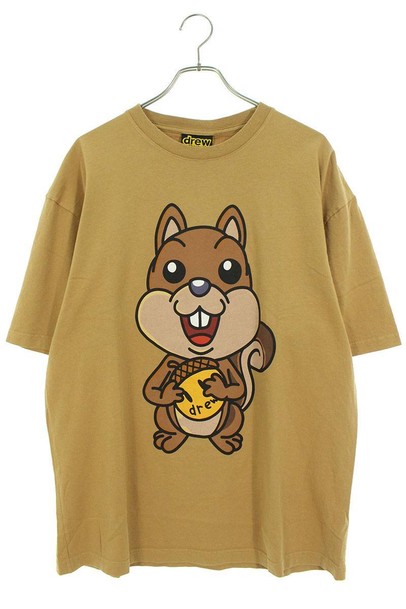 ドリューハウス drew house Squirrel SS Tee サイズ:L フロントロゴプリントTシャツ 中古 BS99_画像1