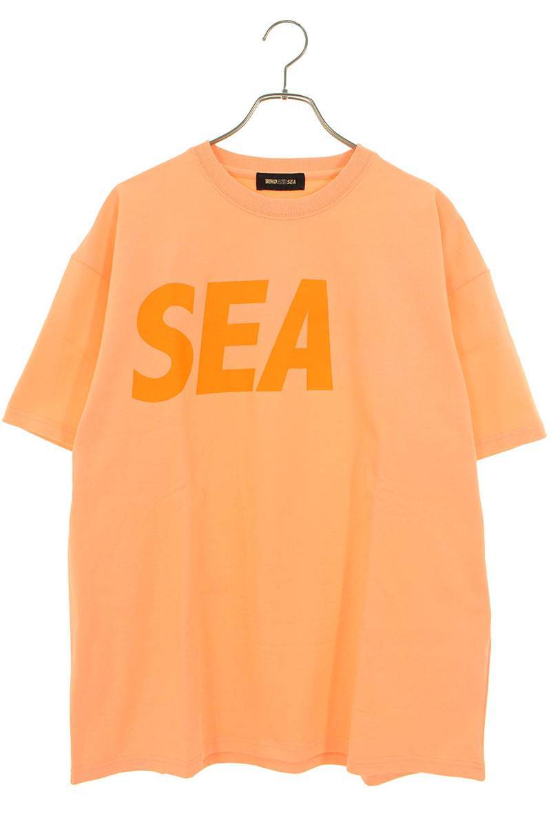 ウィンダンシー WIND AND SEA 22SS WDS-SEA-22S-02 サイズ:XL ロゴプリントTシャツ 中古 BS99_画像1