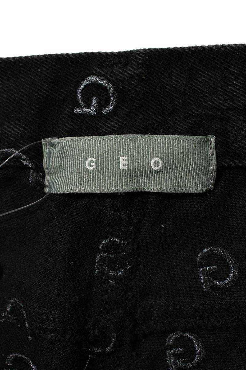 ジオ Geo GO-S19-0000-031 サイズ:S 総柄刺繍裾コードデザインデニムパンツ 中古 BS99_画像3