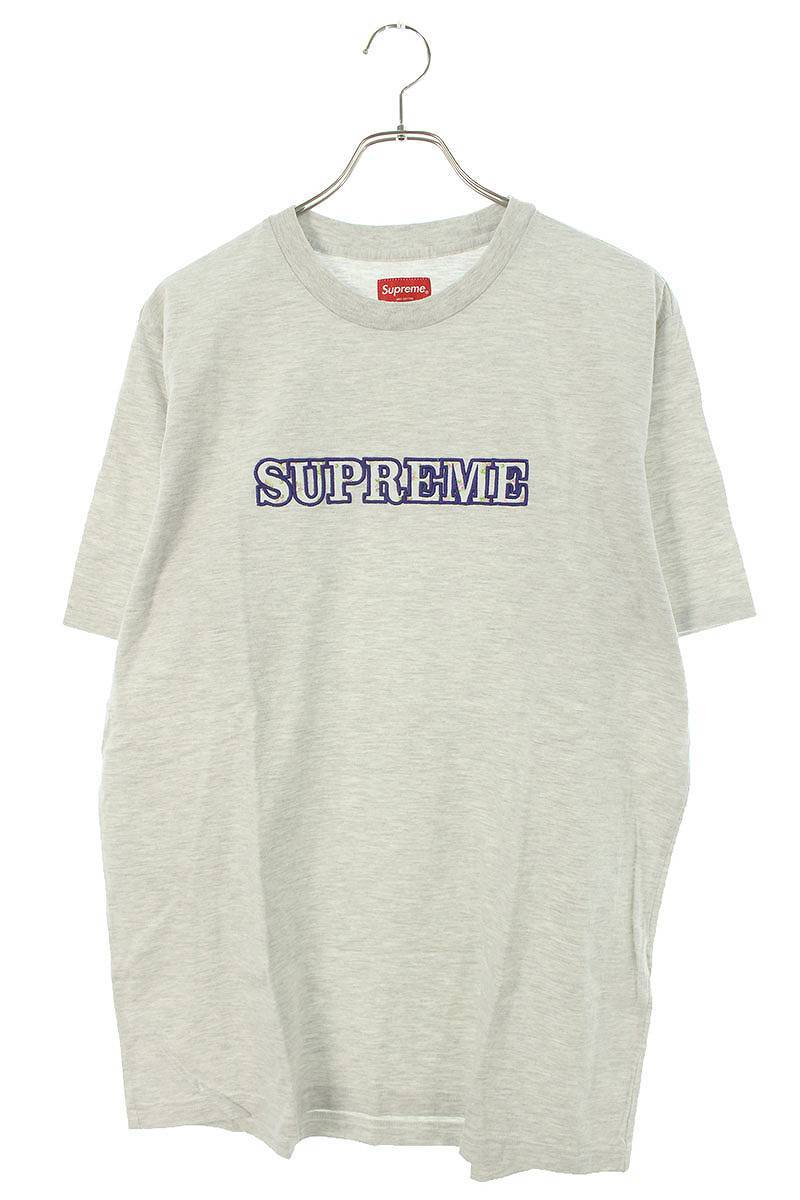 シュプリーム SUPREME 18AW Floral Logo Tee サイズ:L フローラルロゴ刺繍Tシャツ 中古 BS99
