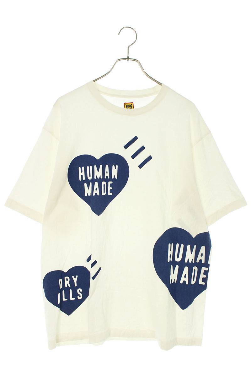 ヒューマンメイド HUMAN MADE 22SS BIG HEART T-SHIRT サイズ:XL ロゴプリントTシャツ 中古 BS55_画像1