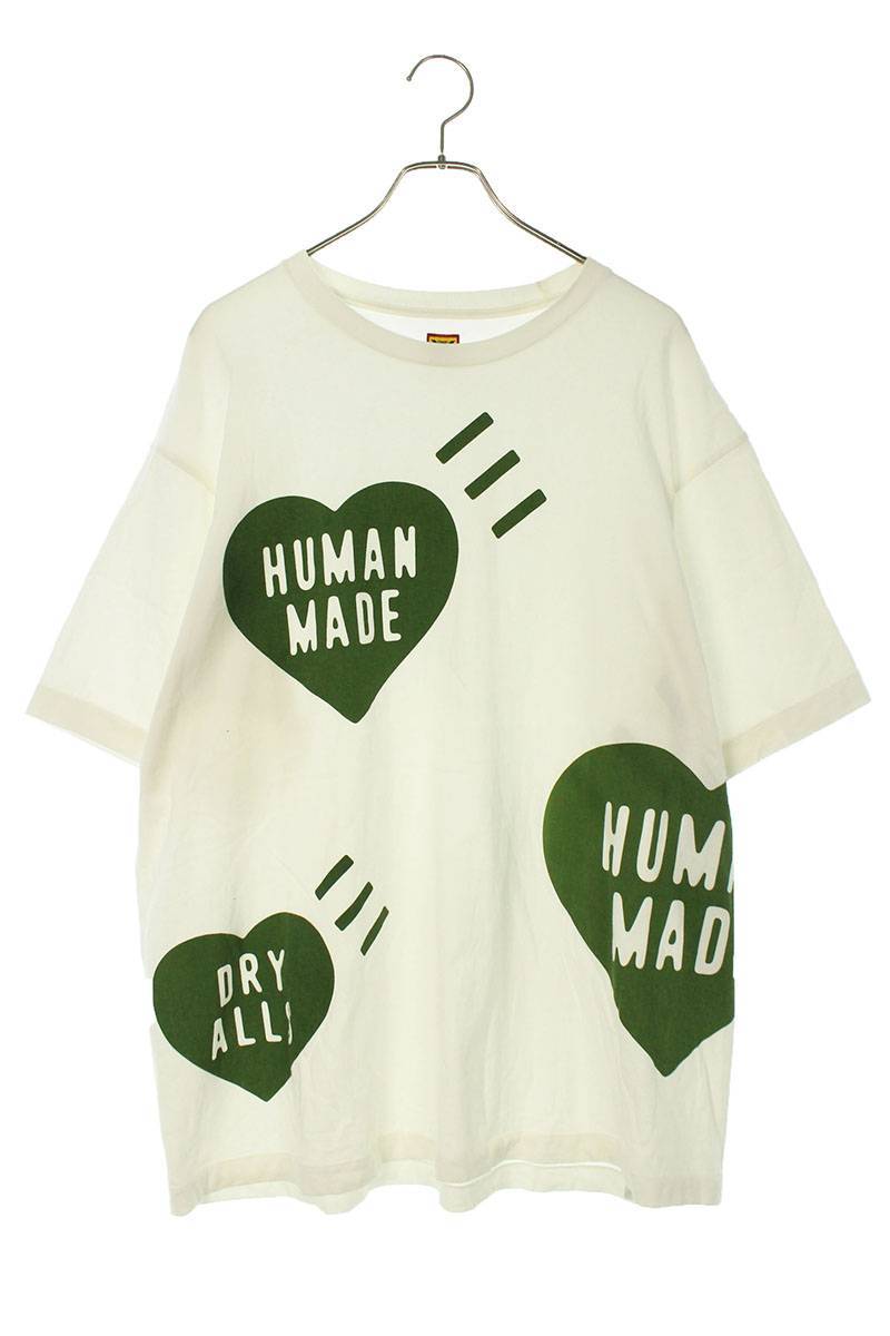 ヒューマンメイド HUMAN MADE 22SS BIG HEART T-SHIRT サイズ:XXL ロゴプリントTシャツ 中古 BS55
