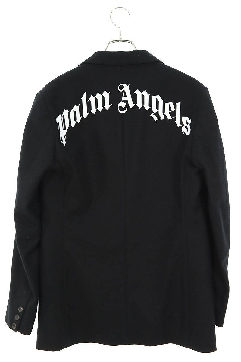 パームエンジェルス Palm Angels PMEF001F20FAB001 サイズ:46 バックロゴウールジャケット 中古 BS99_画像2