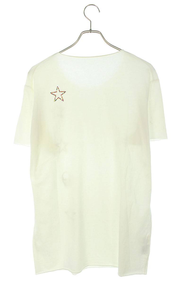 ルシアンペラフィネ lucien pellat-finet サイズ:XL スタースカルプリントTシャツ 中古 BS99_画像2