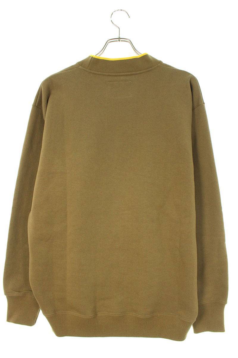 ダブルタップス WTAPS 23AW WIDE NECK 01 / SWEATER / COTTON. FORTLESS 232ATDT-CSM28 サイズ:2 ロゴ裏起毛スウェット 中古 BS99_画像2