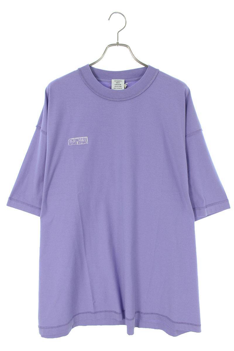 ヴェトモン VETEMENTS 24SS UE64TR600VV サイズ:XS トーナルインサイドアウトエンブロイダリーロゴTシャツ 新古品 SB01_画像1