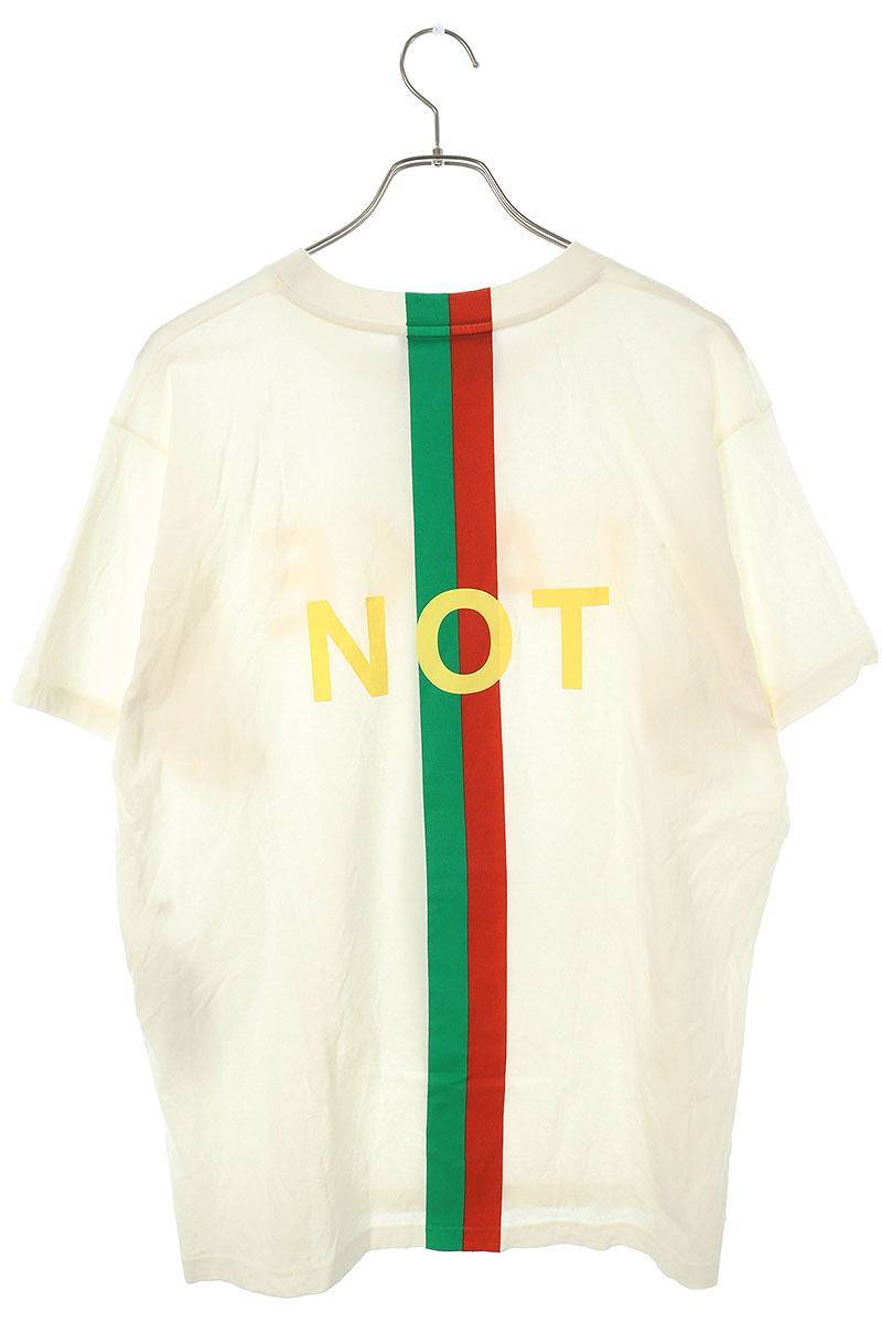 グッチ GUCCI 616036 XJCXX サイズ:XS FAKEプリントTシャツ 中古 BS55_画像2