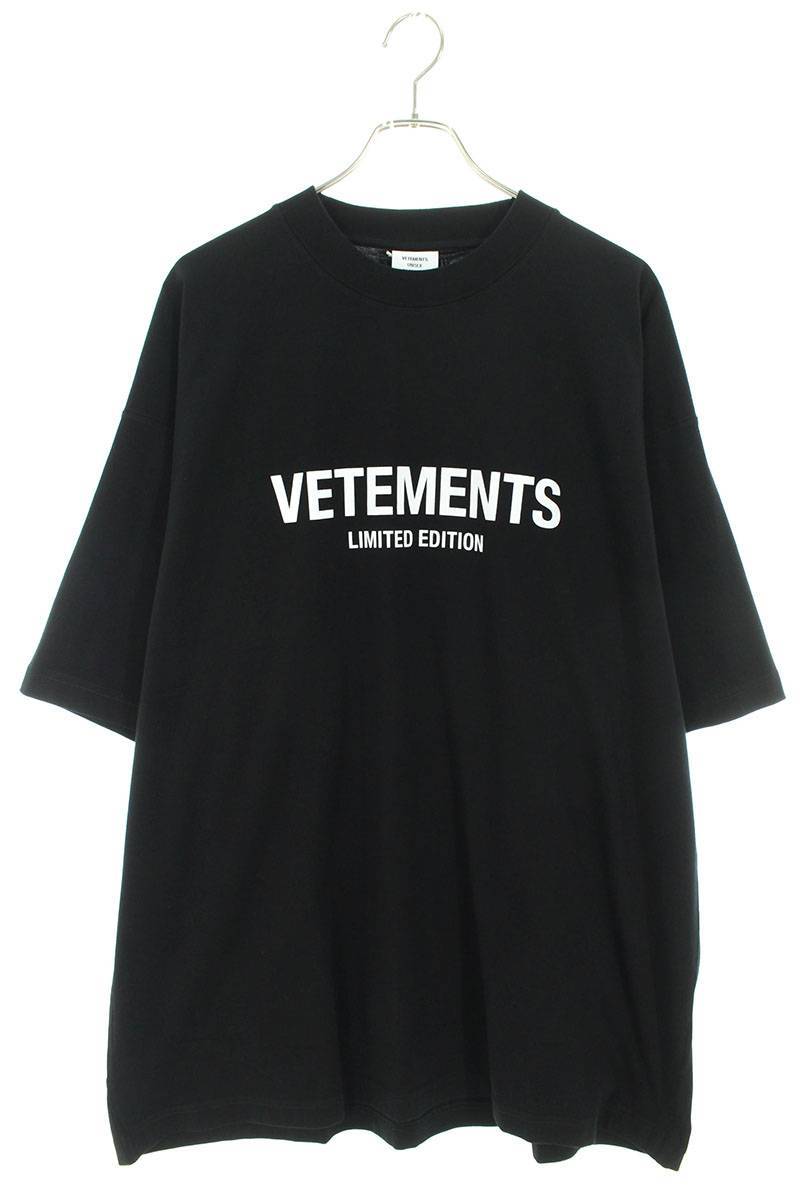 ヴェトモン VETEMENTS 24SS UE64TR800B サイズ:XS リミテッドエディションロゴプリントTシャツ 新古品 NO05