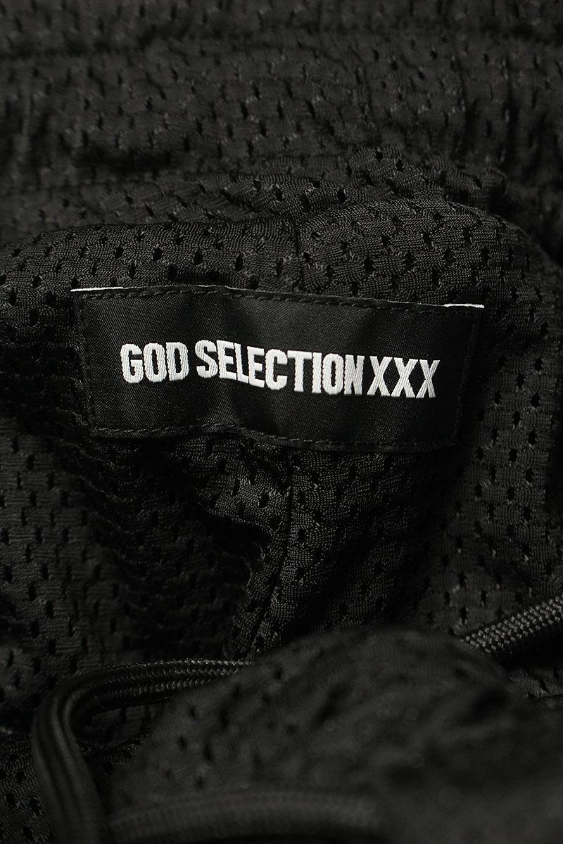ゴッドセレクショントリプルエックス GOD SELECTION XXX サイズ:L ロゴ刺繍フリースロングパンツ 中古 BS99_画像3