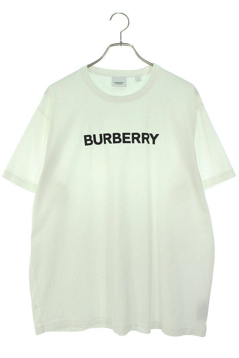 バーバリー Burberry 8055309 サイズ:S ロゴプリントオーバーサイズTシャツ 中古 OM10