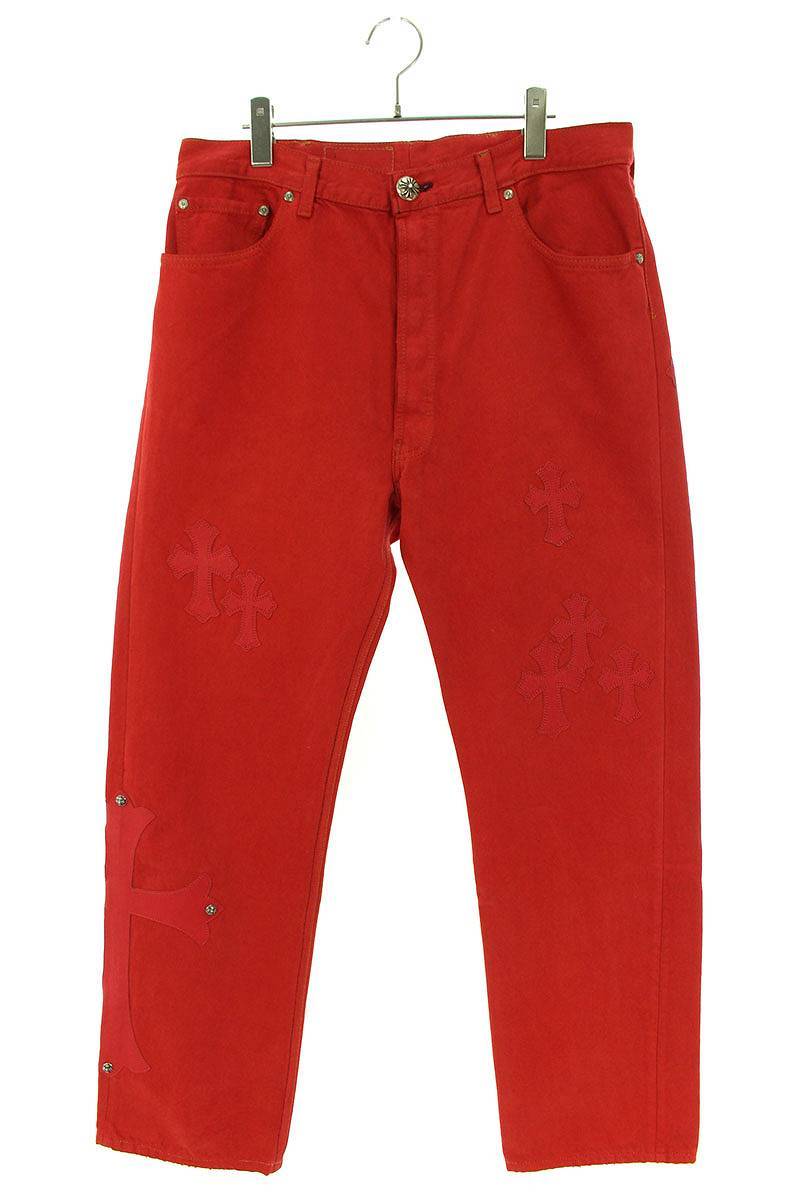 クロムハーツ Chrome Hearts リーバイス U VNTG JEAN /RED TAB サイズ:36 クロスパッチ付きデニムパンツ 中古 SS07