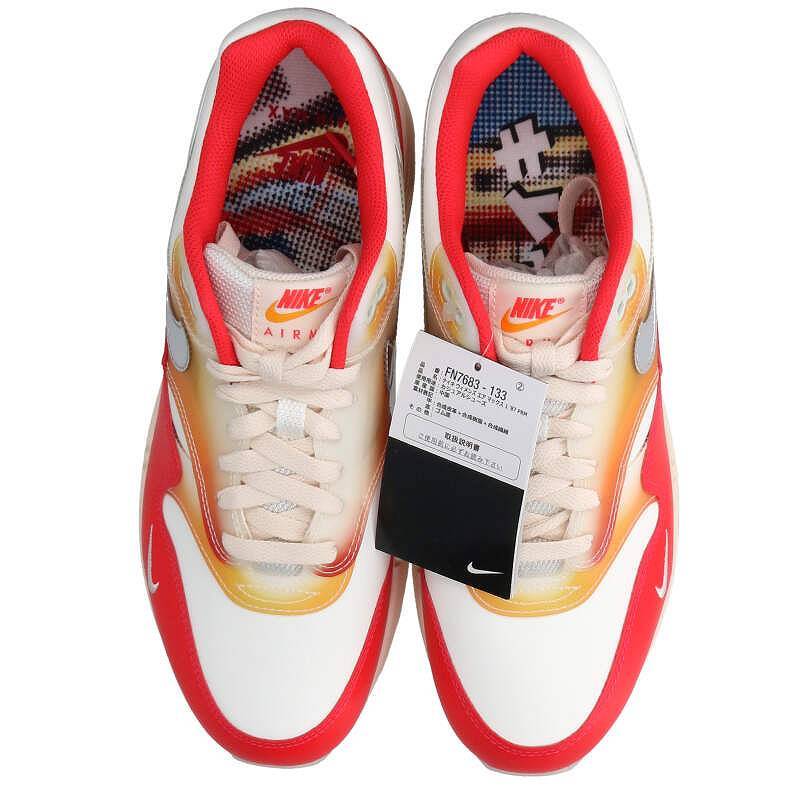 ナイキ NIKE FN7683-133/WMNS Air Max 1 '87 PRM Soft Vinyl サイズ:27cm エアマックス1 87 PRM ソフトビニールスニーカー 中古 BS99_画像4