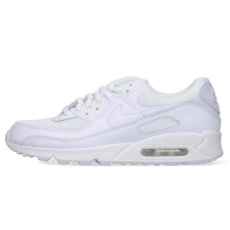 ナイキ NIKE AIR MAX 90 CN8490-100 サイズ:29.5cm エアマックス90トリプルホワイトスニーカー 中古 BS99_画像1