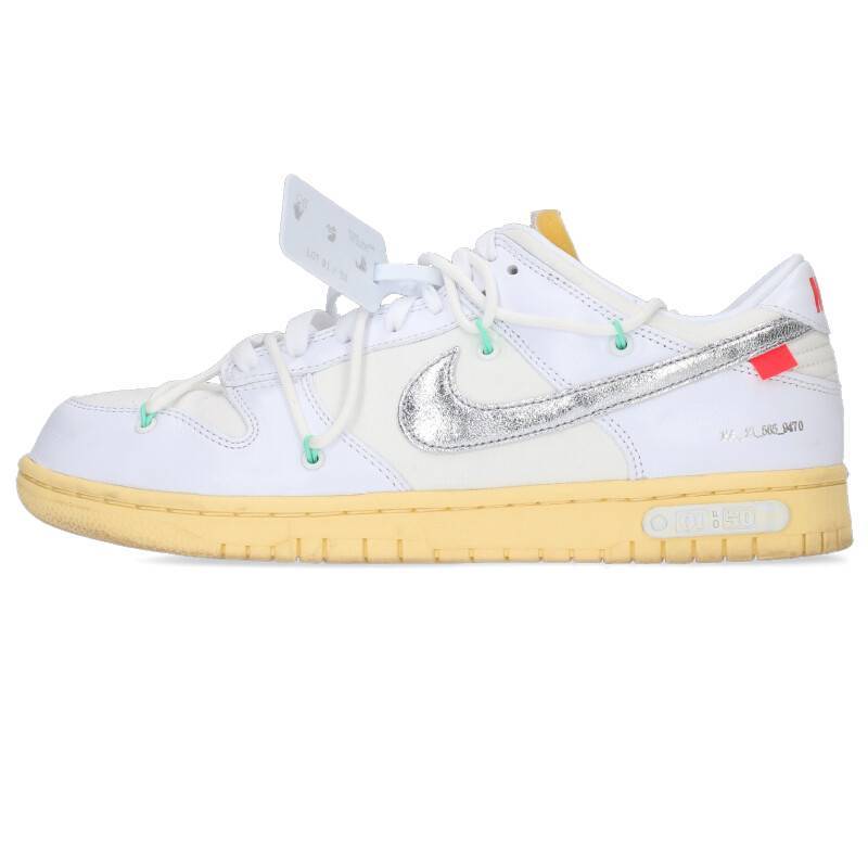 ナイキ オフホワイト NIKE OFF-WHITE DUNK LOW THE 50 DM1602-127 サイズ:27.5cm ダンクロー01スニーカー 中古 BS55