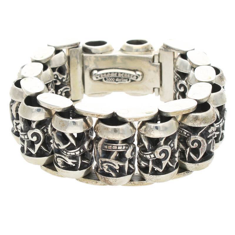 クロムハーツ Chrome Hearts CELT ROLL LINK/ケルティックローラーリンク シルバーブレスレット 中古 GZ11_画像2