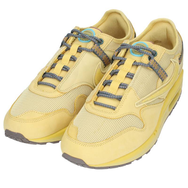 ナイキ NIKE AIR MAX 1 CACTUS JACK GOLD DO9392-700 サイズ:29cm エアマックス1ゴールドローカットスニーカー 中古 BS99_画像5